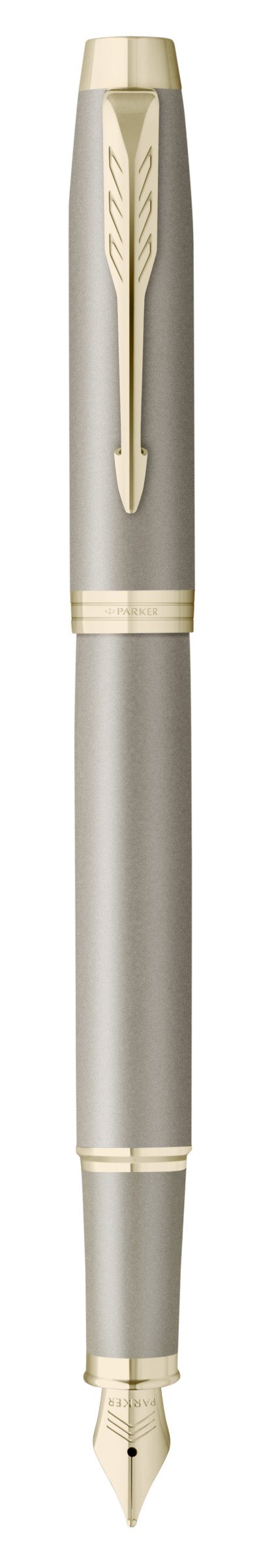Ручка перьевая Parker IM Sandstone Champagne PVD Trim