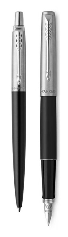 Набор Parker Jotter Black CT (шариковая + перьевая)