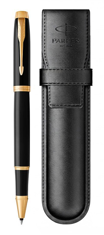 Набор Parker IM Black GT (ручка роллер + чехол)