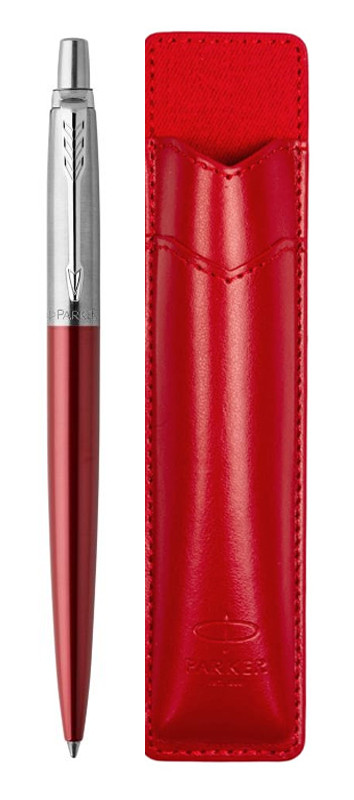 Набор Parker Jotter Red CT (шариковая ручка + чехол)