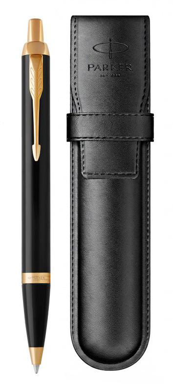 Набор Parker IM Black GT (шариковая ручка + чехол)