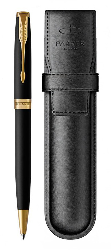 Набор Parker Sonnet Black GT (шариковая ручка + чехол)