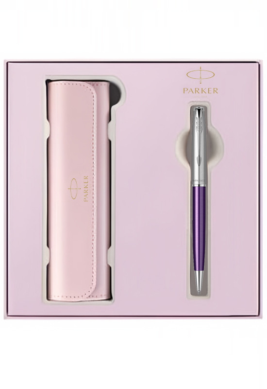 Набор Parker Sonnet Violet (шариковая ручка + чехол)