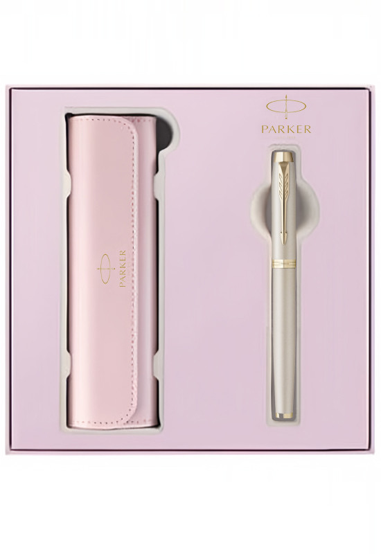Набор Parker IM Champagne (перьевая ручка + чехол)