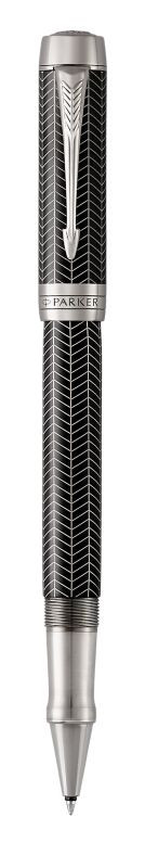 Ручка роллер Parker Duofold Prestige Centennial Black Chevron CT