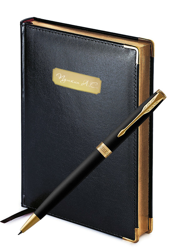 Подарочный набор Parker Sonnet Matte Black Gt Imperium 