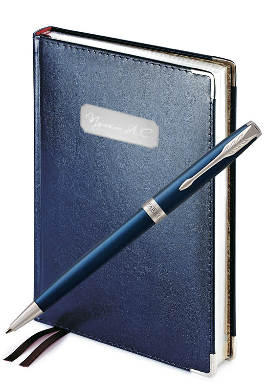 Подарочный набор Parker Sonnet Laque Blue CT Imperium