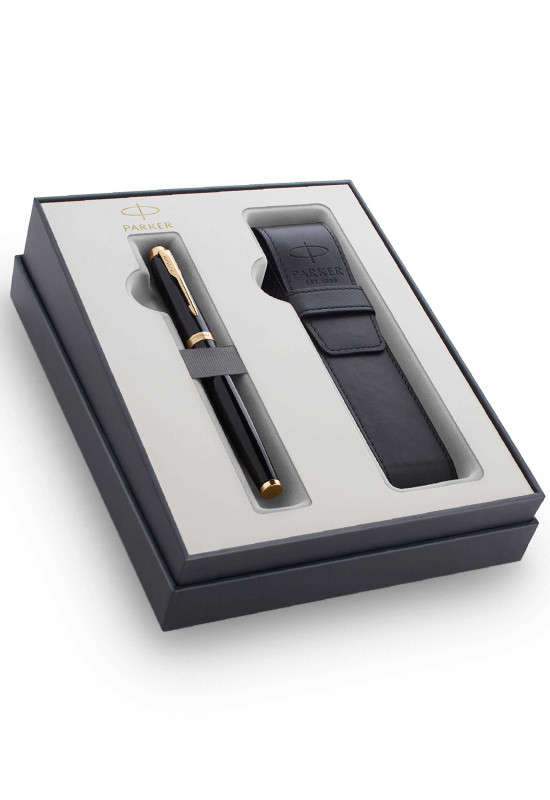 Набор Parker IM Core Black GT GIFT 20 с чехлом для ручки