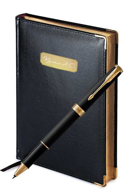 Подарочный набор Ручка Роллер Parker Sonnet Matte Black Gt Imperium