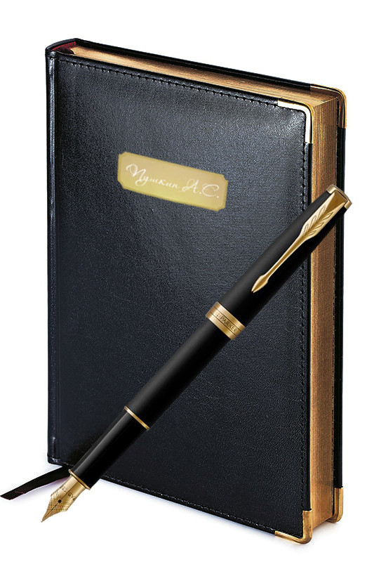 Подарочный набор Перьевая Ручка Parker Sonnet Matte Black Gt Imperium