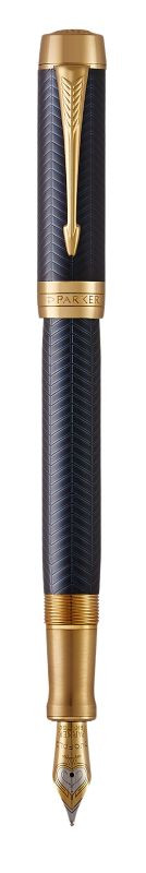 Перьевая ручка Parker Duofold Prestige Centennial Blue Chevron GT Foutain Pen Medium