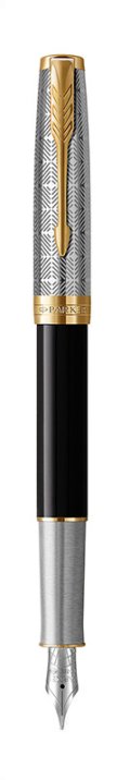 Перьевая ручка Parker Sonnet Premium Metal Black GT
