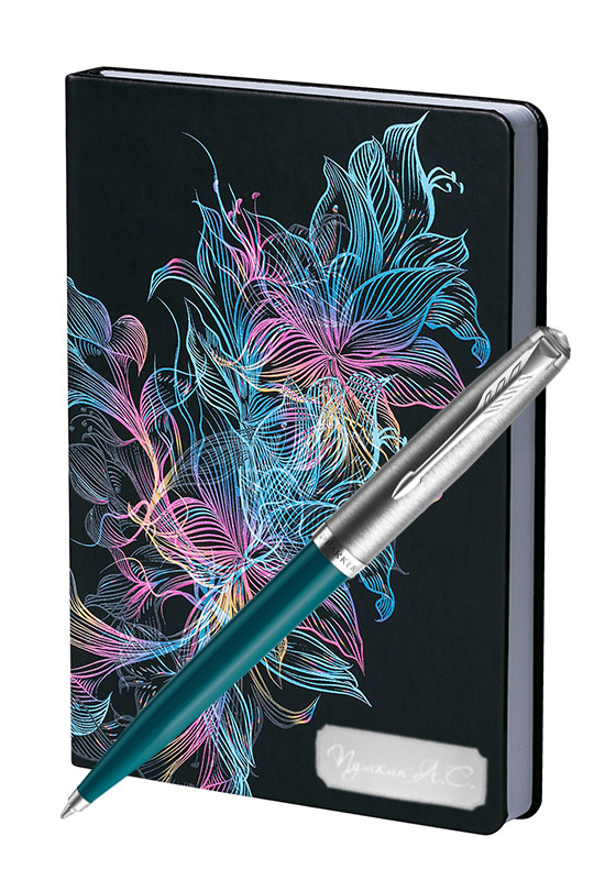 Подарочный набор Шариковая Ручка Parker 51 Core Teal Blue CT Vibrance