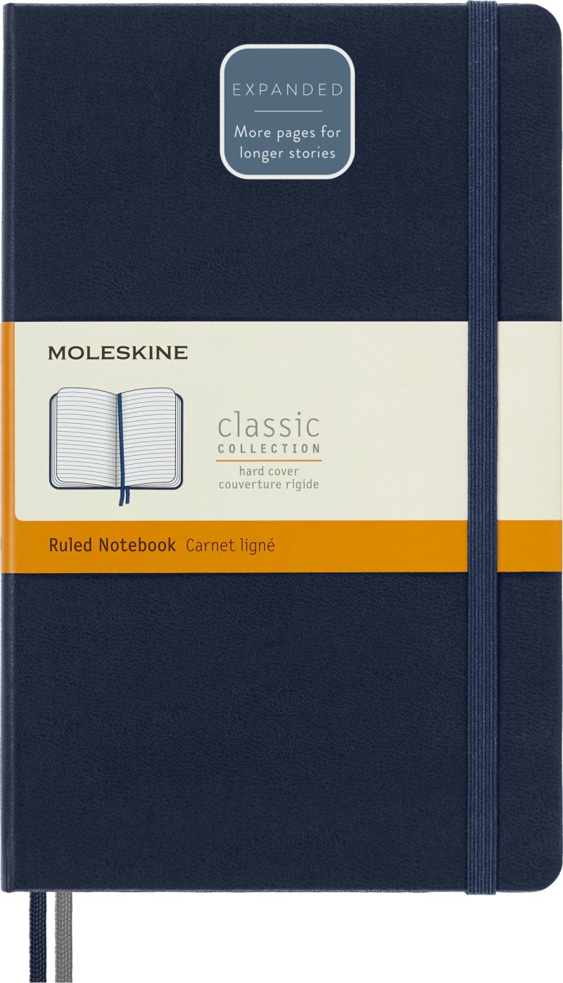 Блокнот Moleskine CLASSIC EXPENDED Large в синем цвете