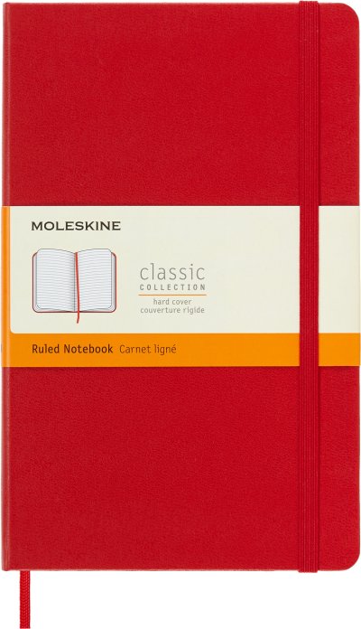 Блокнот Moleskine CLASSIC Large в красном цвете