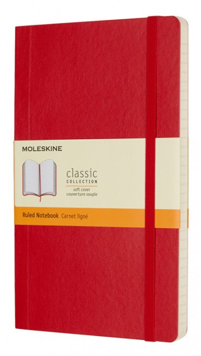 Блокнот Moleskine CLASSIC SOFT Large в красном цвете