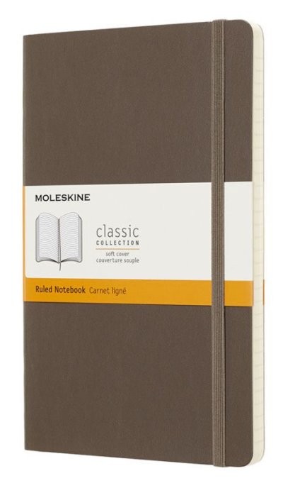 Блокнот Moleskine CLASSIC SOFT Large в коричневом цвете