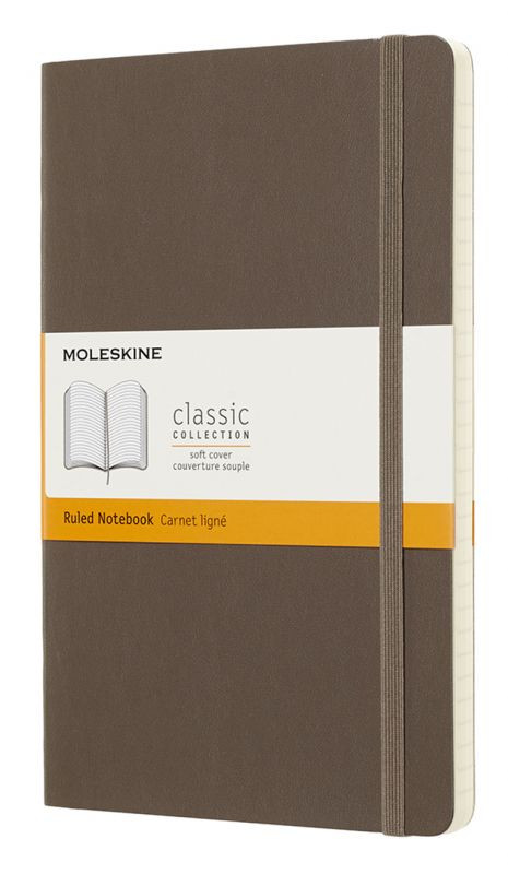 Блокнот Moleskine CLASSIC SOFT Large в коричневом цвете
