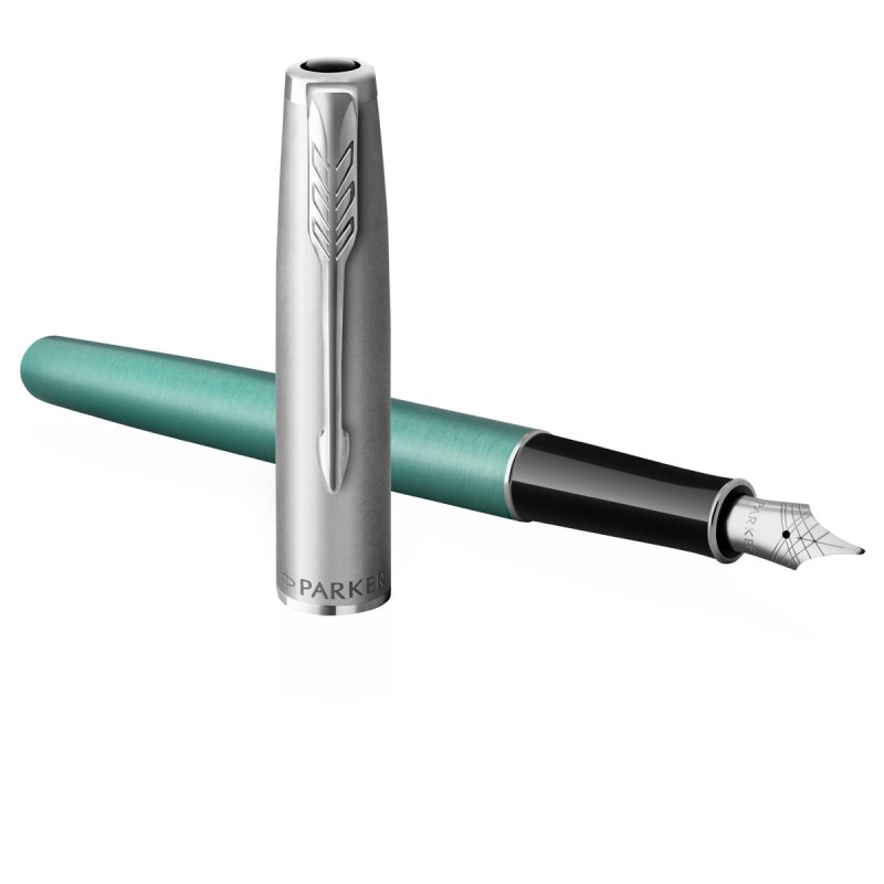 Ручка перьевая Parker Sonnet Sand Blasted Metal&Green Lacquer