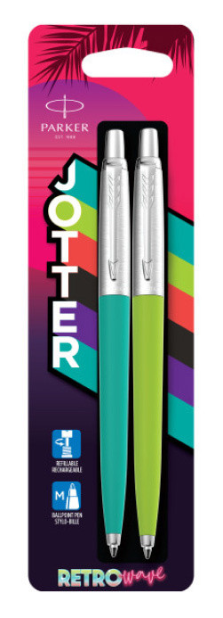 Набор ручек Parker Jotter Originals 80s Retrowave Caribbean