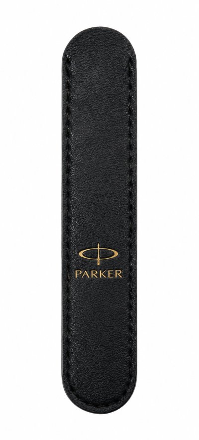 Чехол для ручки Parker S (черный) с золотым теснением